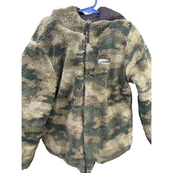 Reversable Army Green Winter Coat - Eddie Bauer - S - Picture 1 of 7